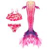 Mädchen Meerjungfrauen Badeanzug Kinder Meerjungfrauenflosse Meerjungfrauen Badeanzug Set Bikini Set 2025 Neu