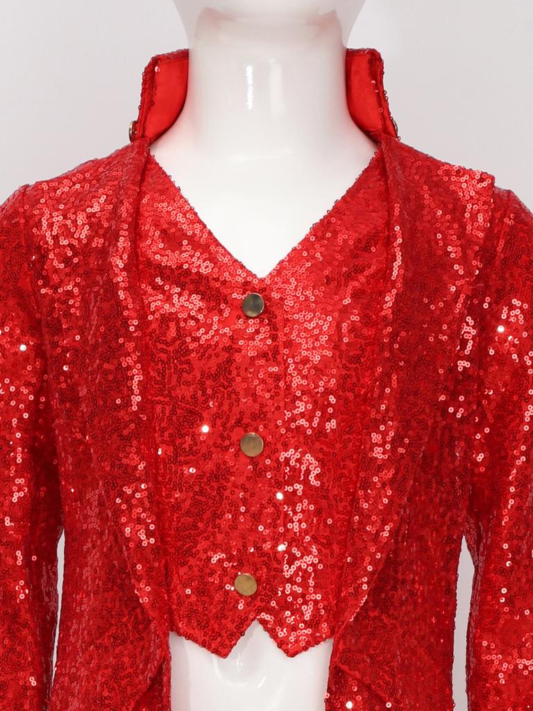 Chlapecký steampunkový frak gotický viktoriánský dlouhý kabát flitry bunda středověký halloweenský kostým frock coat outfit