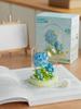 Sunflower Lego-Compatible Flower Pot Dust Cover - Educational Assembly Toy for Girls