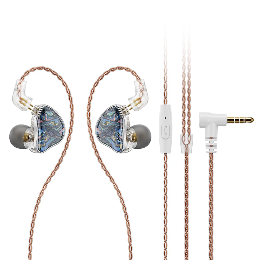 NICEHCK DB2 In-Ear Monitor Headphones, Canal Type, 1DD+1BA (Dynamic Driver + Balanced Armature Driver), 0.78mm 2-Pin to 3.5mm Plug, Wired, Over-Ear