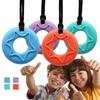 Chewable Pendant Necklace for Children or Adults with Chewing Needs, Sensory Chewing Teether Toy for Boys and Girls