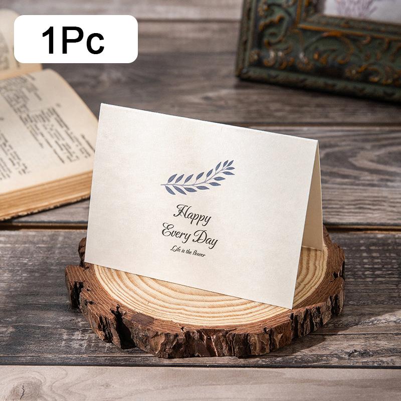 1Pc Message Cards Wedding Party Invitation Greeting Card Envelope Set Birthday Cards With Botanical Patterns