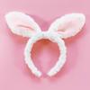 Soft Headband with Bunny Ears Plush Animal Hair Hoop Fluffy Easter Christmas Cosplay Cartoon Theme Party Costume