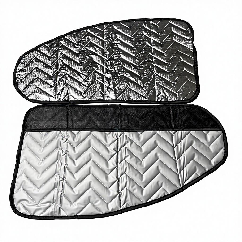 Magnet-Attached Manual Waterproof Motorhome RV Window Sunshade 3-Pack Set Foldable Magnetic Sun Shade Blinds for Camper Van A01