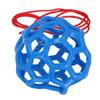Hanging Feeding Toy Rubber Lattice Design Lightweight Soft Horse Treat Ball for Home and Farm Blue