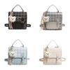 Pu Karierte Muster Ein Schultertasche Für Den Täglichen Gebrauch Damen Mode Handtasche