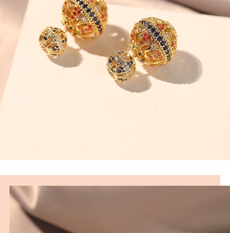2023 Stylish Hollow Ball Earrings: Exaggerated, High-End Ancient Style for Women