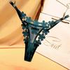 Sexy Lace Thong Women Butterfly Low Waist Panties G Strings Transparent Mesh Briefs Adjustable Waist Panties Culotte Femme