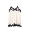 European-American Style Women's Satin Lace Camisole - Autumn 2025 Collection, Color Block Design