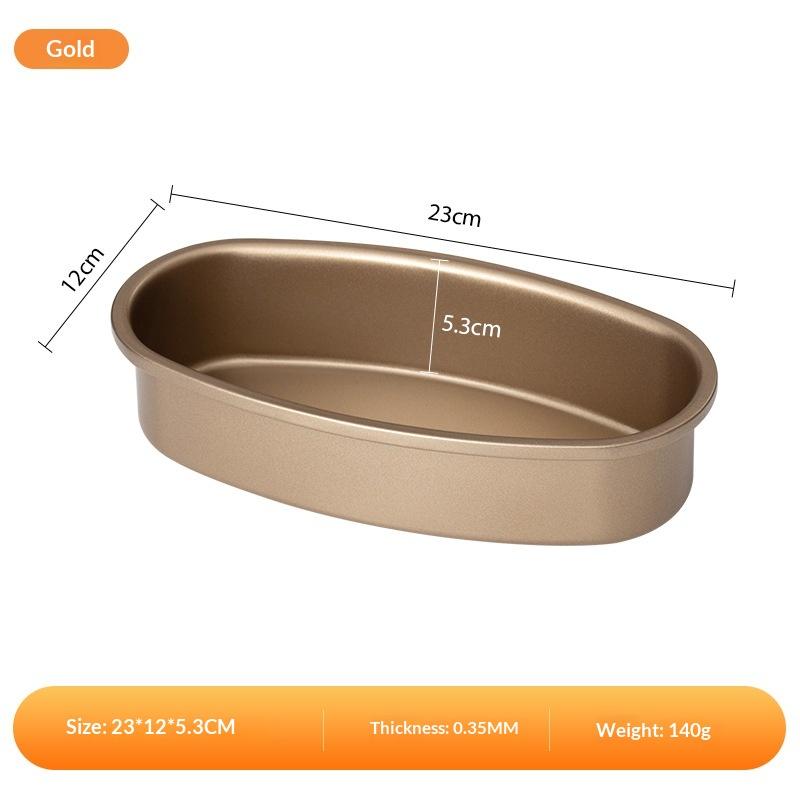 1Pcs Deep Cheese cake Mould Tin Metal Baking Accessories Nonstick Bakeware Oval Shape Baking Pan Bread Loaf Mold