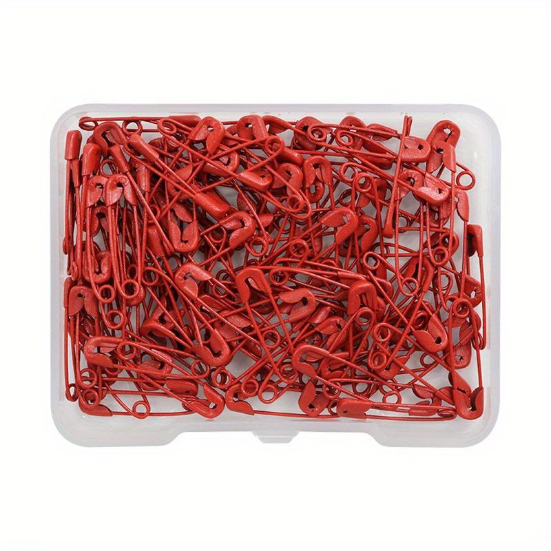 120Pcs Safety Pins Colored Metal Safety Pins with Storage Box Small Safety Pins for Clothes DIY Crafts Pins Sewing Accessories