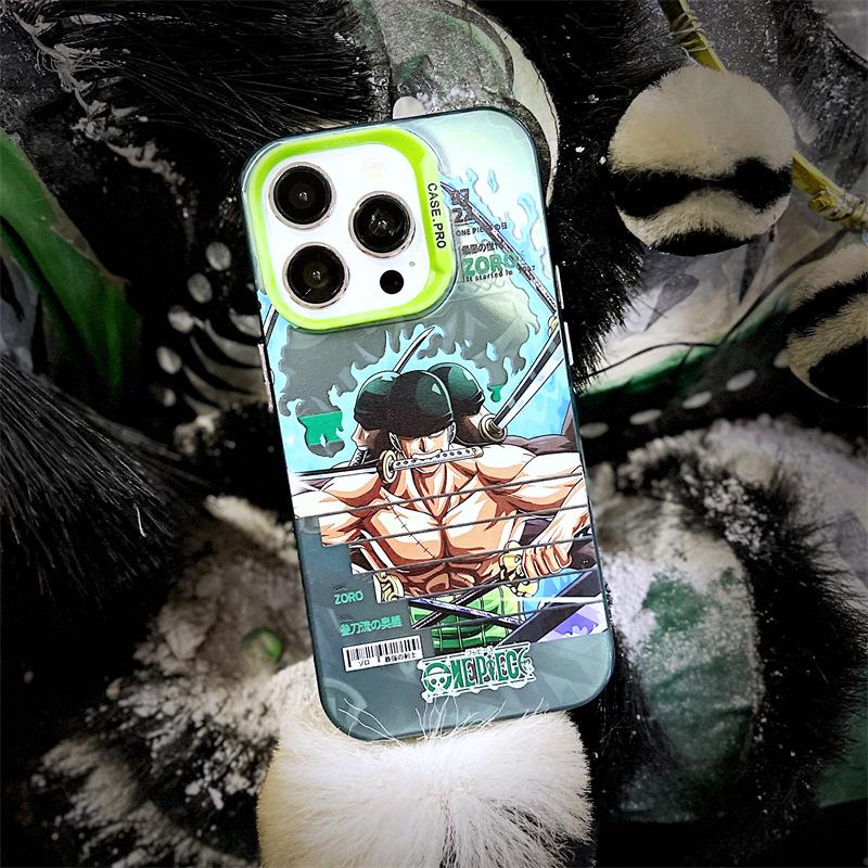 One Piece Zoro & Luffy Phone Case: Compatible with iPhone 11, 13, 14 Pro Max & 15