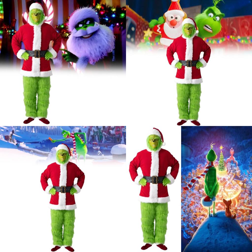 Der Grinch Weihnachtskostüm Cosplay Outfit Für Erwachsene Feierparty
