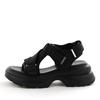 HIMIKO/Himiko/Rhinestone Belt Sports Sandals/657203 Black S