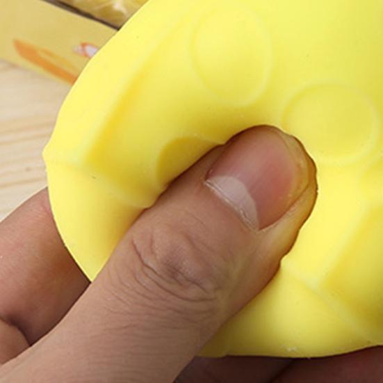 Triangle Cheese Squeeze Toy Stress Relief Yellow Cheese Fidget Toy Relaxation Focus Aid Stress Ball Simulated Cheese Sensory Toy
