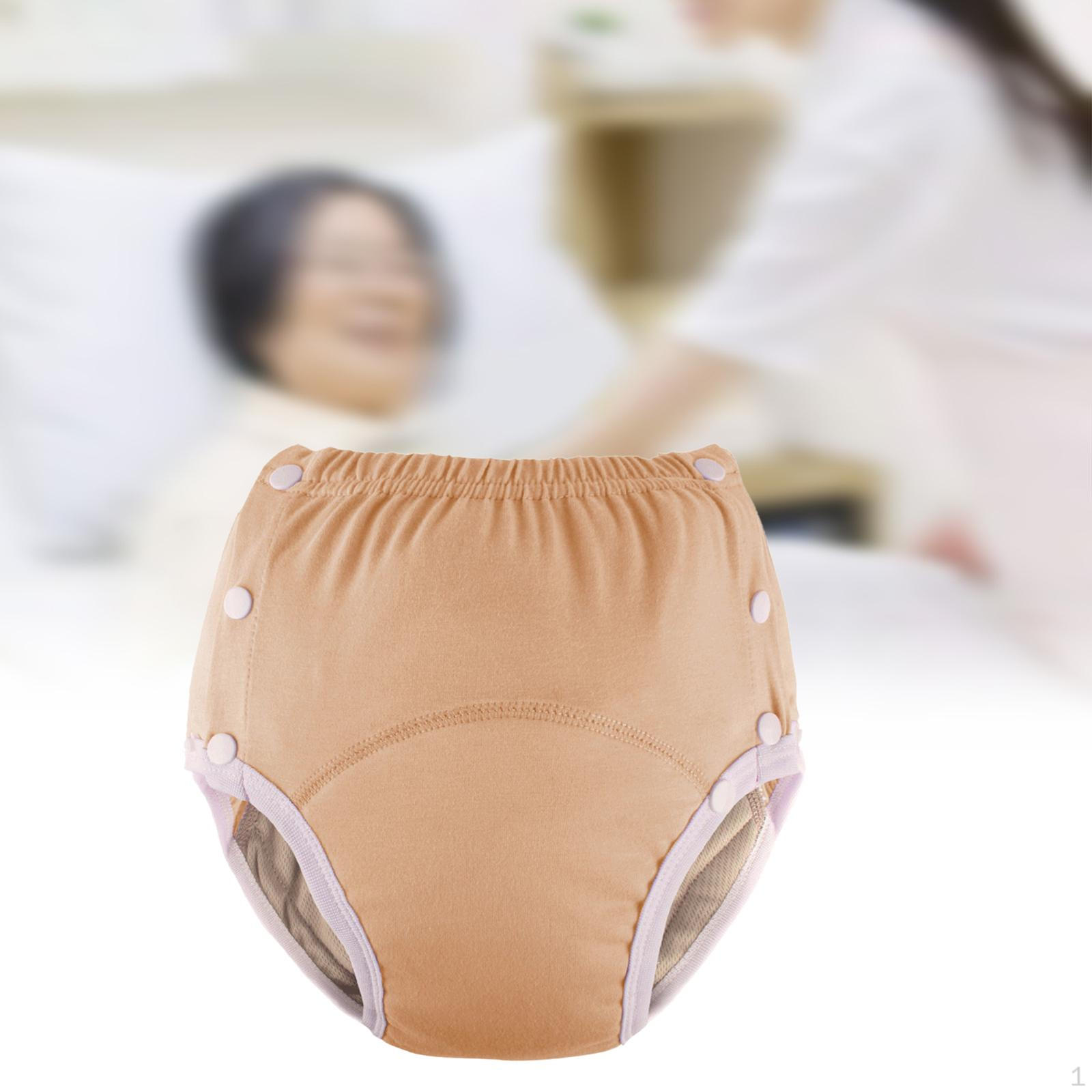 

Тканинні пелюшки для дорослих, які можна прати, підгузник, регульовані штани для нетримання сечі, пояс 66-100 см помаранчевий