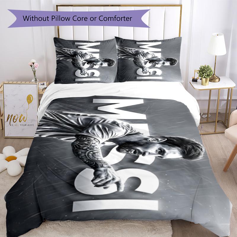 Messi Quilt Cover Set Design For Living Room Machine Washable Perfect Gift For Friends Family