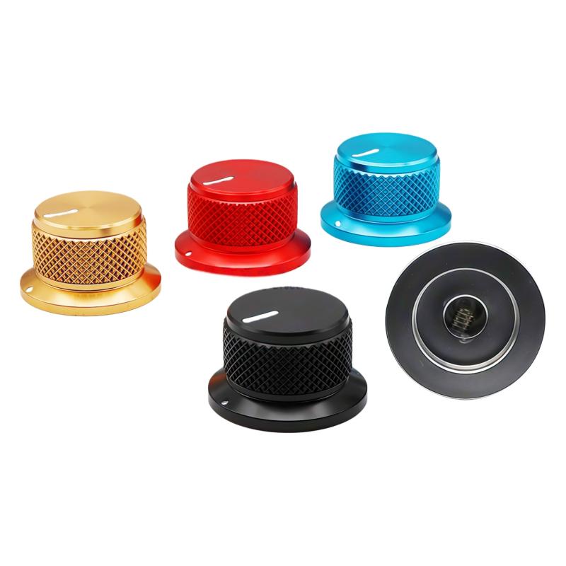 1Pcs Aluminium Potentiometer Knobstop Hat Knobs Control Knob For Guitar/Bass/Amps/Preamps Accessories Guitar Knobs