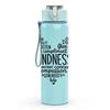 1PC Heart Filled With Kindness Quote Print 750ml Color Plastic Sports Water Bottle Leakproof Flip Straw Lid Suitable for Sports Office Home Use