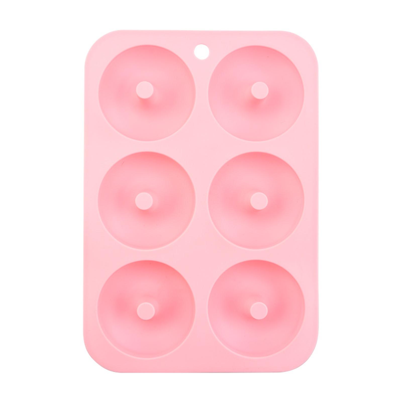 

Силиконовая форма для выпечки пончиков 6-в-1 One Size розовый