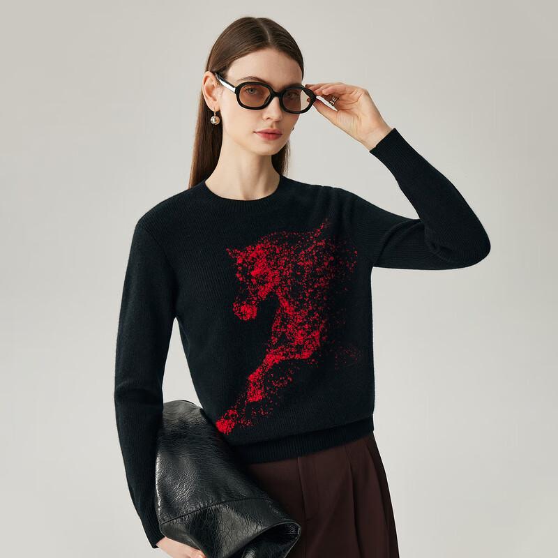 Zhao Jun Women's 2025 Year of Horse Zodiac Cashmere Sweater