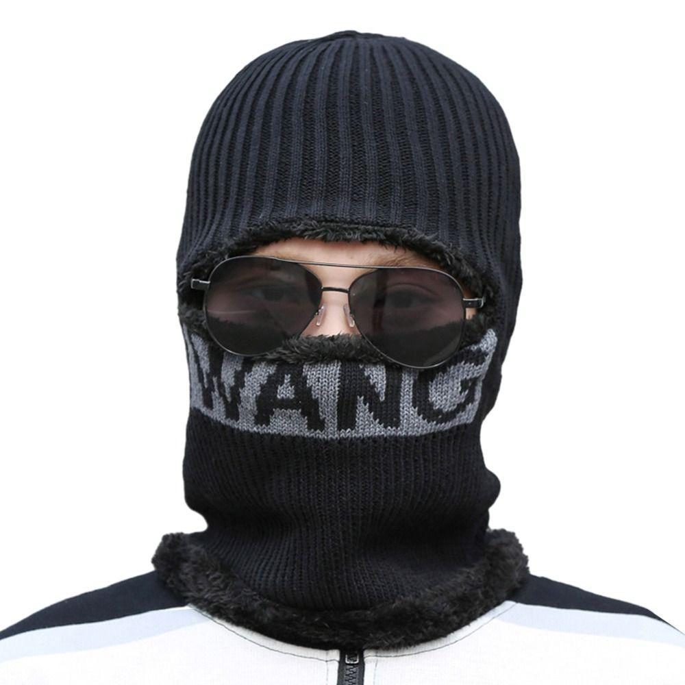 

Термальная шапка-бини, шарф, мягкая вязаная шапка, зимняя Балаклава для мужчин и женщин