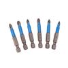 6/12Pcs Hexagonal Handle Anti Skid Electric Screwdriver Woodworking Cross Screwdriver Tool Set Ph1 Ph2 Ph3 Pz1 Pz2 Pz3