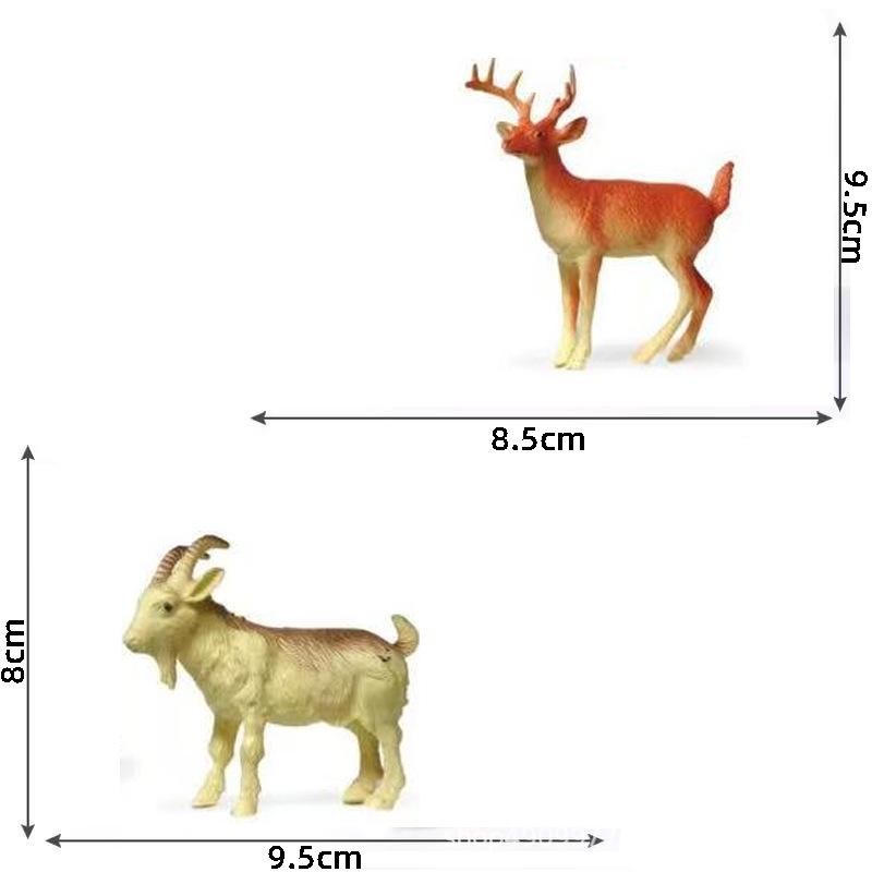 

Набор детских фигурок животных зоопарка 3,5 дюйма