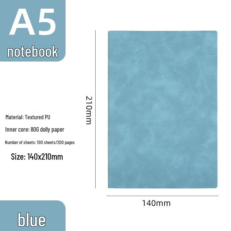 A5 Sheepskin Leather High-End Notebook with Thickened Dowling Paper