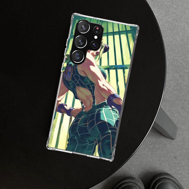 JoJo's Bizarre Adventure Jolyne Cujoh Phone Case Cover for Samsung Galaxy S26 S25 Edge S24 S23 Ultra S22 Plus S21 FE S20 + Art C