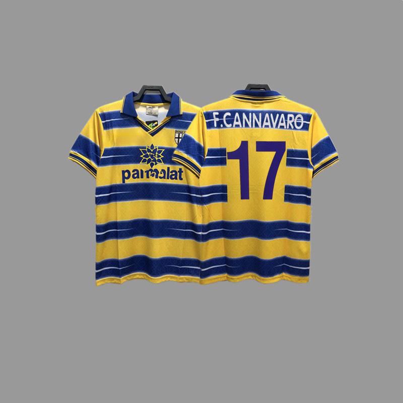 Parma Retro Trikot Fußballtrikot Klassisch Nostalgisch Zola Cannavaro Buffon Gilardino Trikot