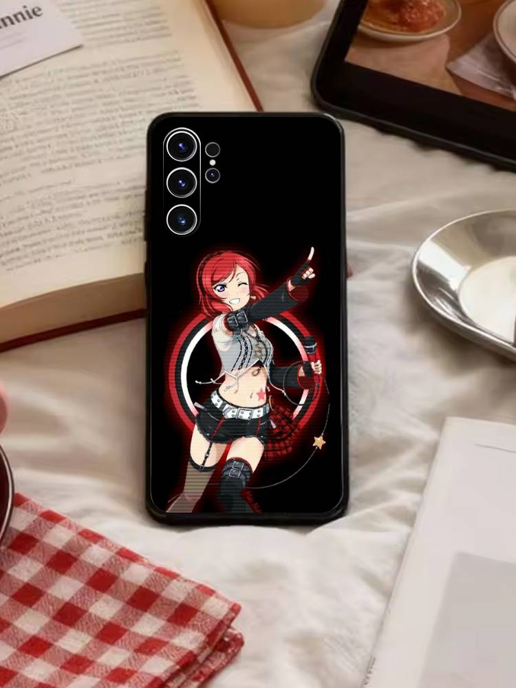 Love Live-Nishikino Maki Handyhülle Für Samsung S26,S25,S24,S23,S22,S21,S20,Plus,Fe,Lite,Andere Schwarze Hülle