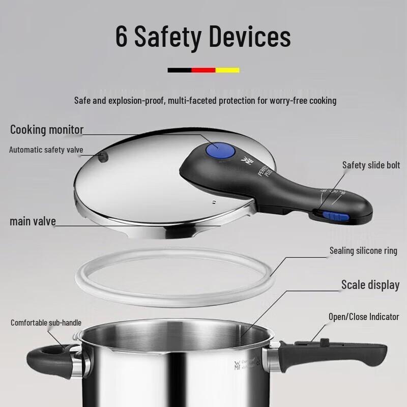 WMF Perfect Plus Stainless Steel Pressure Cooker 6.5L