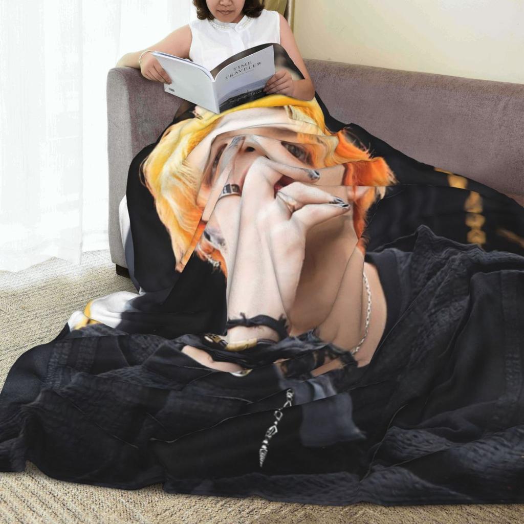 Mingi Ateez - Spin Off From The Witness Halazia Blankets Flannel Sofa Throw Blanket Warm for Home Bedroom Throws Bedspread
