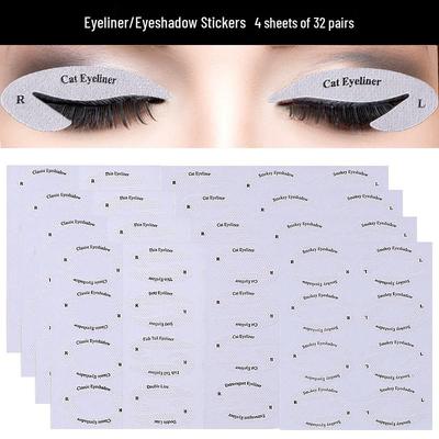 Avrupa ve Amerikan Far ve Eyeliner Çıkartmaları - Nude Göz Makyajı Güzellik Aletleri