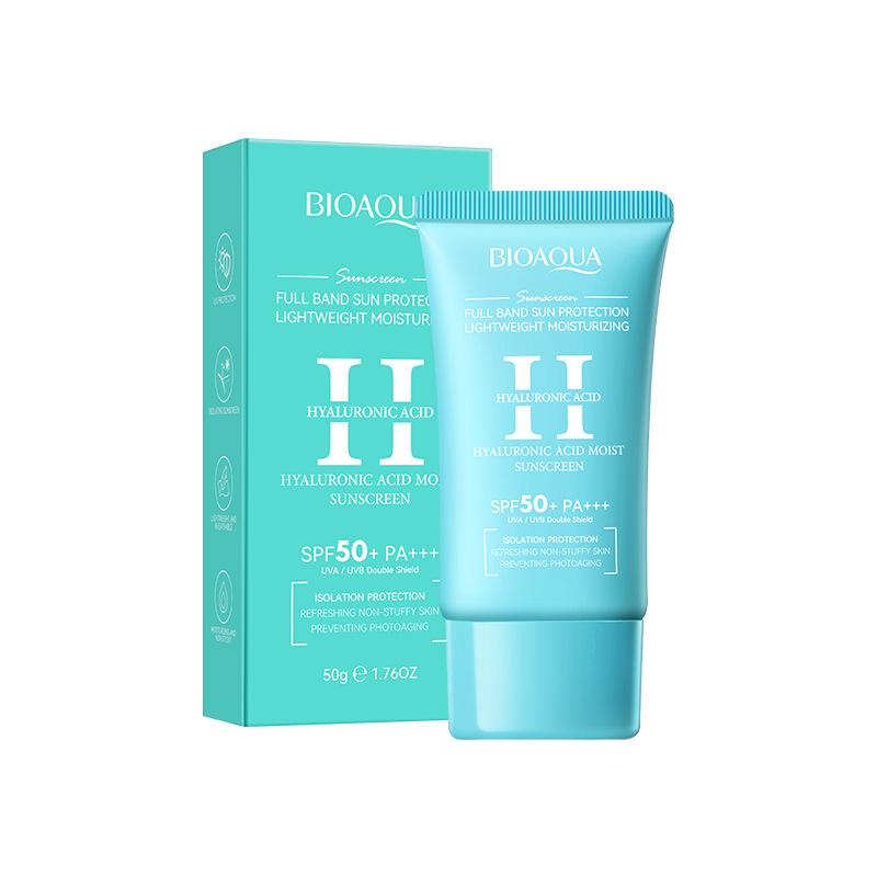 BIOAOUA Snail Full Effect Sunscreen Anti-UV Isolation SPF 50+ Anti-aging Anti-UV Beach Sunscreen Products