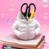 Down Jacket-Shaped Pen Holder Creative Desk Organizer for Makeup Brushes And Stationery Creative Unique School Supplies