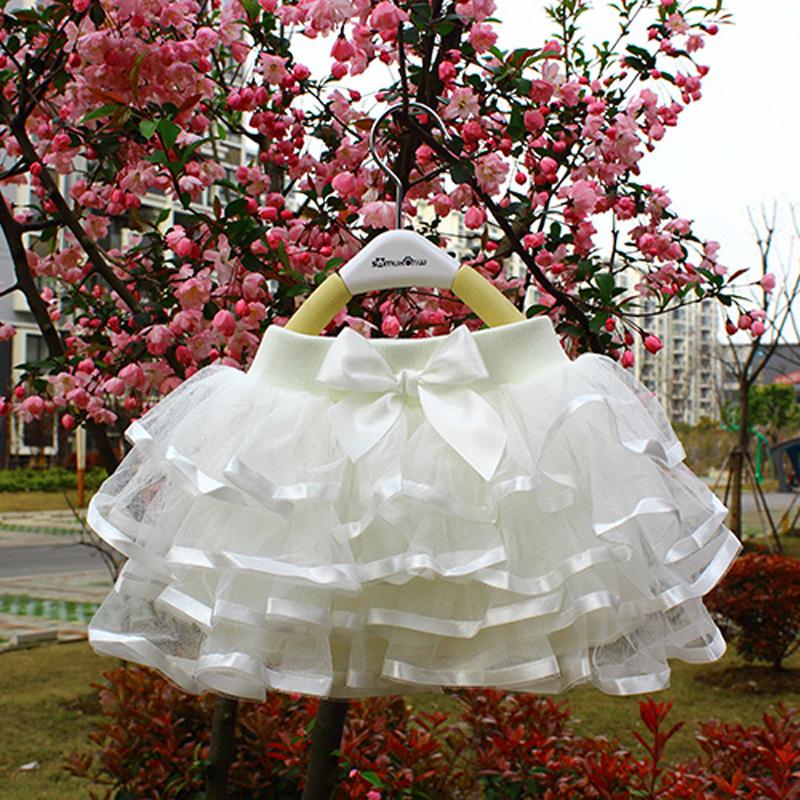 Versatile Girls' Princess Gauze Skirt - Layered Cake Design for All Seasons in Korean Style