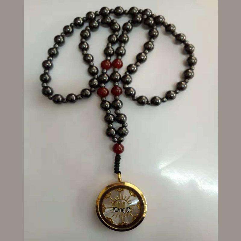 Pure Black Germanium Necklace with Rare Earth Negative Ions & Far-Infrared Technology чисто черный