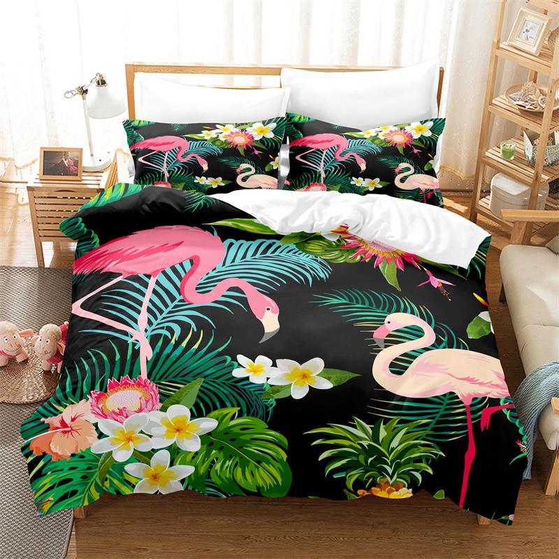 Leaves, Animals Bedding Set Duvet Cover Set 3d Bedding Digital Printing Bed Linen Queen Size Children Bedding Set Fashion Design