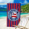 Bahia Fc Crest Emblem Printed Beach Towel, Super Soft Microfiber, Perfect Gift Birthday, for Pool, Beach, Travel, for Family and Friends