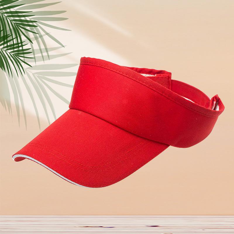 Outdoor sun hat empty top hat sun hat embroidered spring and summer sun protection hat