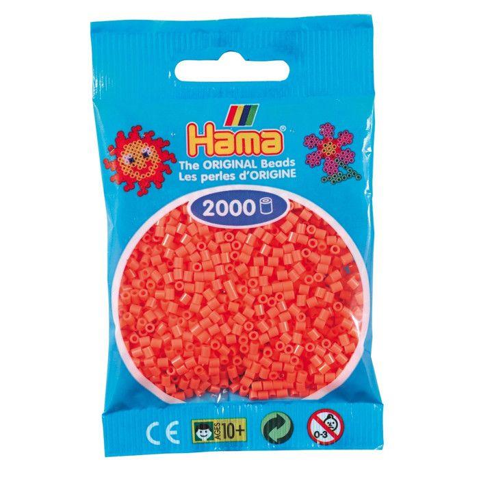 Hama - 2 000 perles mini (petites perles Ø2,5 mm) corail - Hama ref 50144