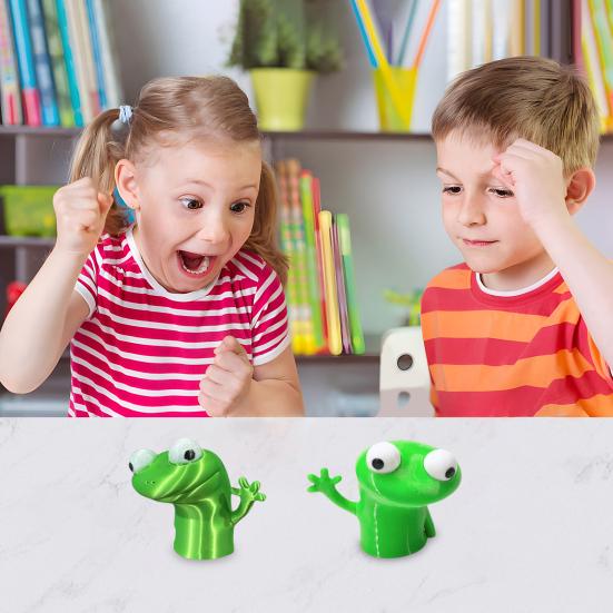 3D Printed Lizard Ornament Funny Lizard Meme Figurine Desktop Green Lizard Fidget Toy for Home Office Decor Festival Gift