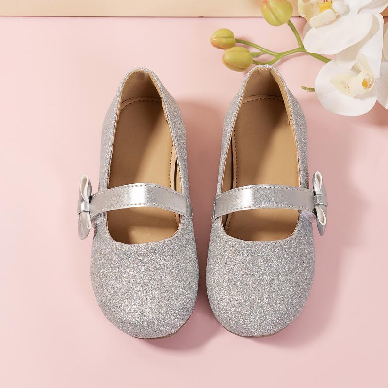 Kinder Mary Jane Schuhe Schleife Glanz Rundzehe Großbritannien Stil Mädchen Lederschuhe Klassisch 2024 Kinderschuhe für Party Hochzeit Shows