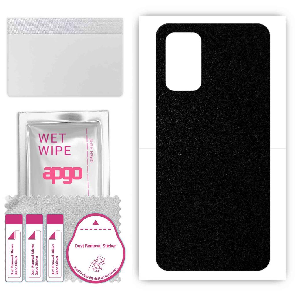 apgo ملصق حماية للظهر متوافق مع TCL 40 NXTpaper 5G، فيلم تغليف، رقائق، فينيل - نقش أسود مطفي