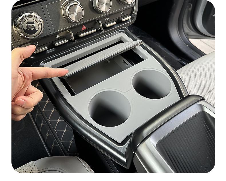 Essential Upgrade: Front Center Console Organizer for Chery iCAR Super V23 with Storage Compartments & Cup Holders