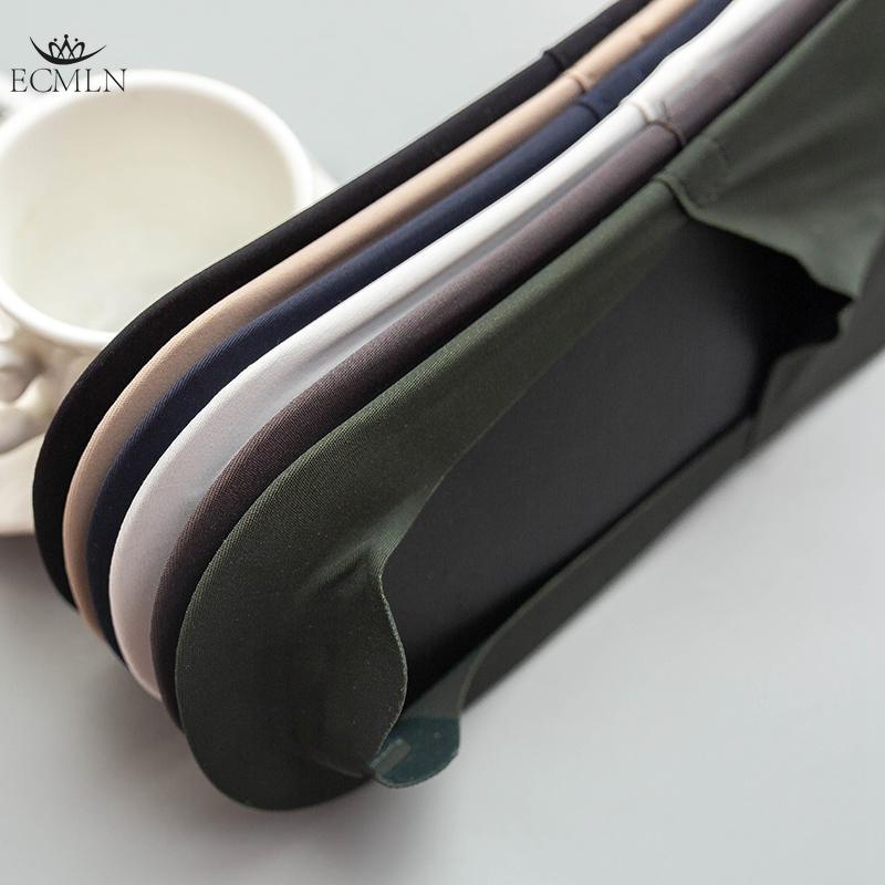 Men Ice Silk Socks Breathable Non-slip Silicone Invisible Cotton Solid Color Comfortable Boat Socks