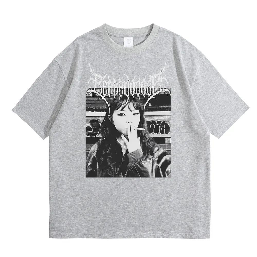 Metal Rock Graphic Beabadoobee Tshirt Unisex Women Fashion Hip Hop T Shirts Unisex Casual Vintage Short Sleeve Tee Shirt Oversized