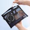 Mesh Clear Cosmetic Bags Square Zipper Bag Makeup Bag Pencil Cases Wash Pouch Portable Travel Toiletry Organizer Storage Pouch